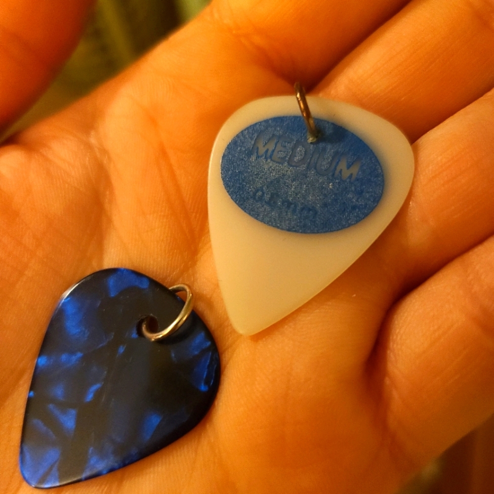 Guitar pick pendants